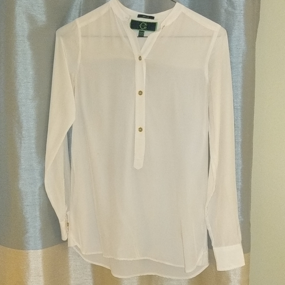 White silk blouse